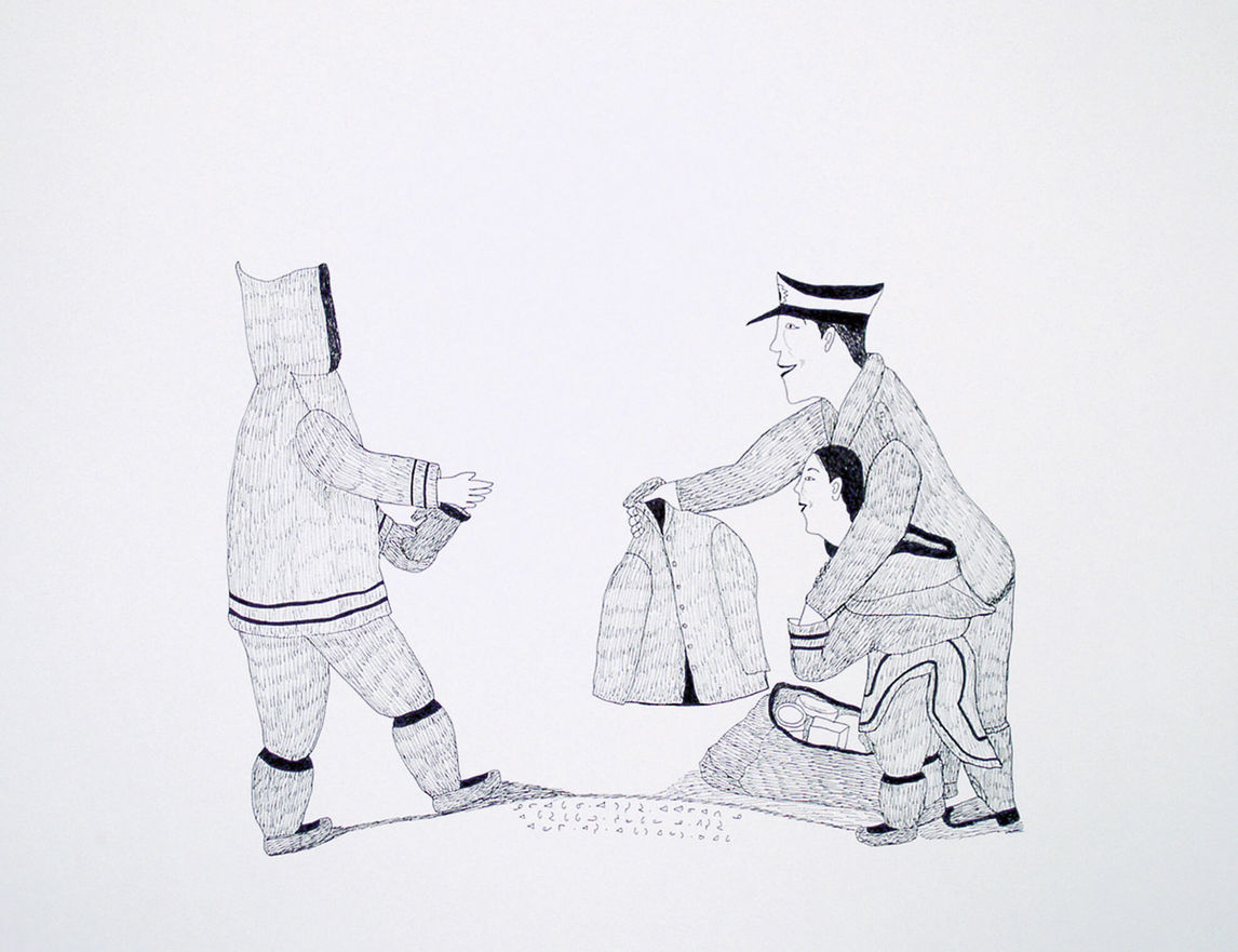 Napachie Pootoogook, Trading Women for Supplies, 1997–98