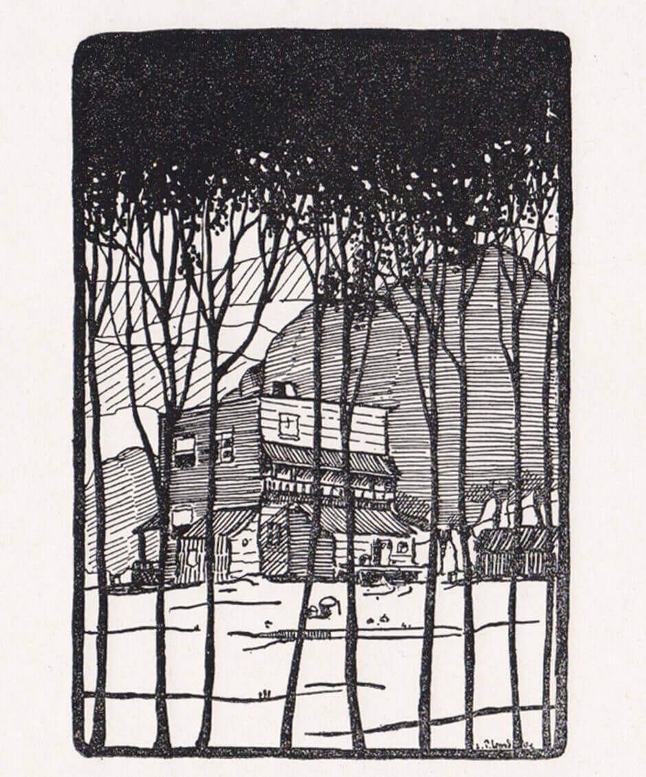 Art Canada Institute, Jean Paul Lemieux, illustration in Robert Choquette’s La pension Leblanc, 1927