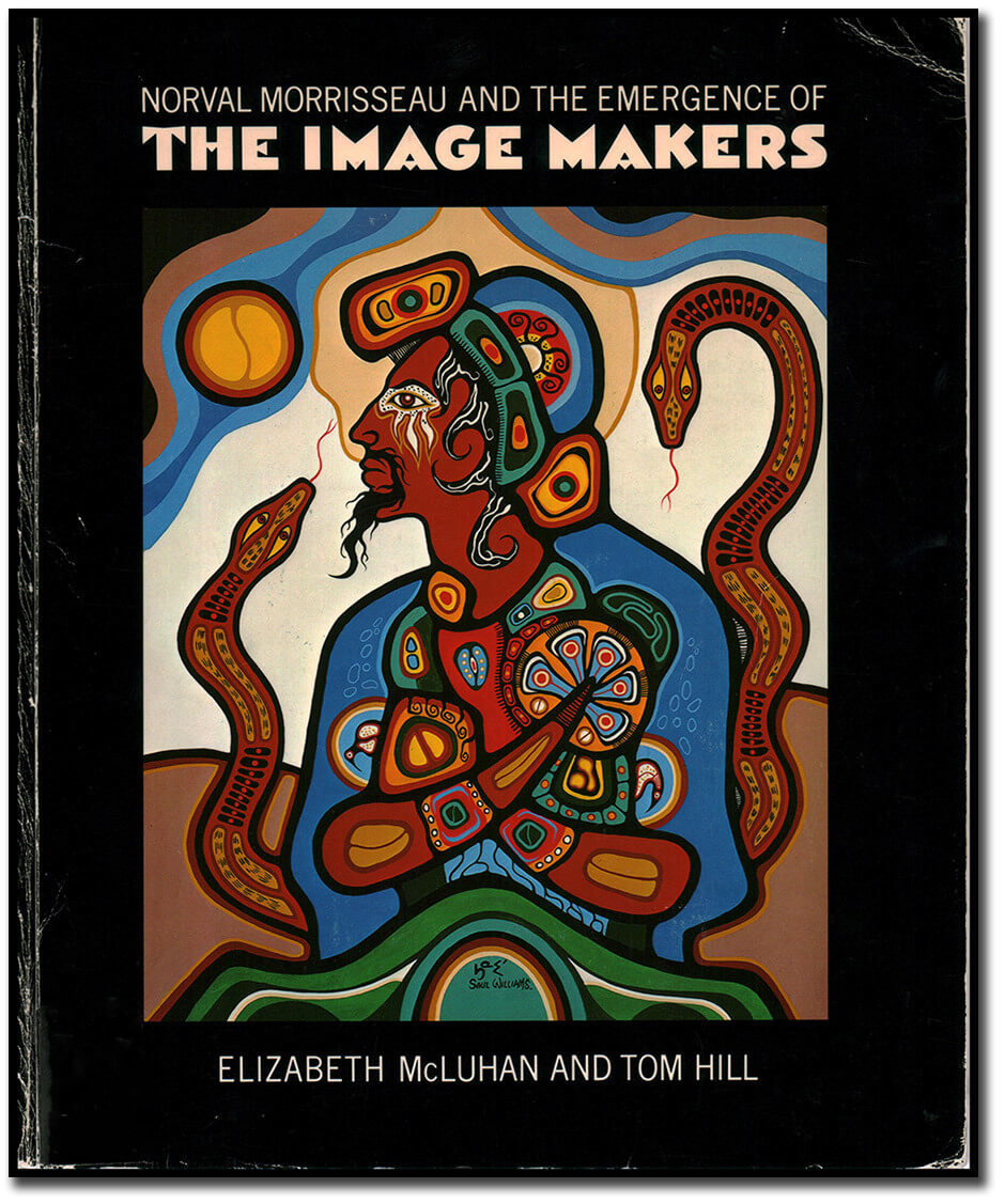 Art Canada Institute, Saul Williams's Homage to Morrisseau is featured on the cover of the exhibition catalogue Norval Morrisseau and the Emergence of the Image Makers