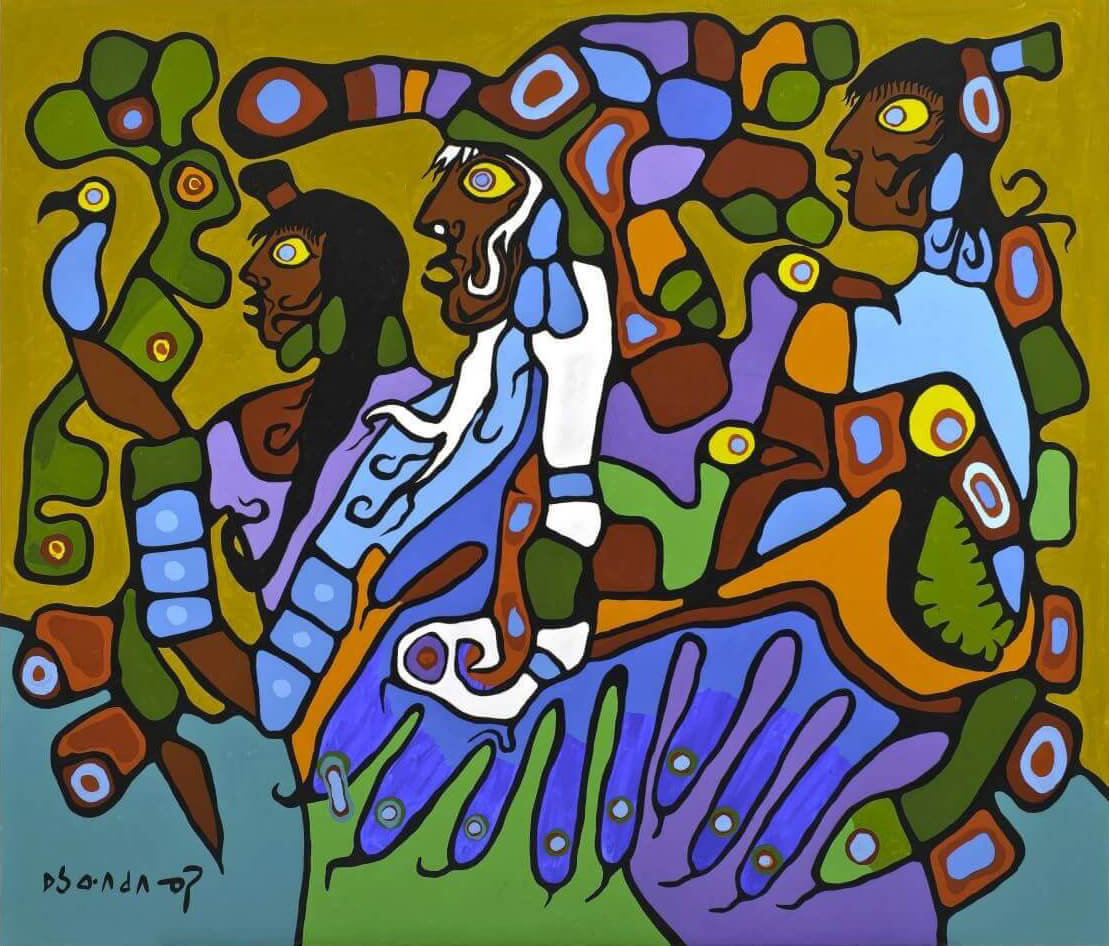 Art Canada Institute, Norval Morrisseau, Shaman and Disciples, 1979