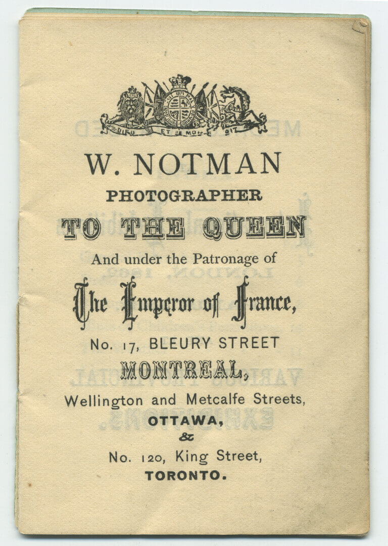Art Canada Institute, William Notman, Photography: Things You Ought to Know, after 1867