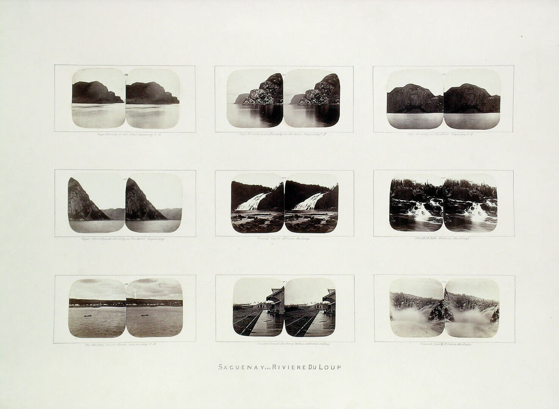 Art Canada Institute, William Notman, Group of stereographs from the maple box, Saguenay and Rivière-du-Loup, Quebec, 1859–60