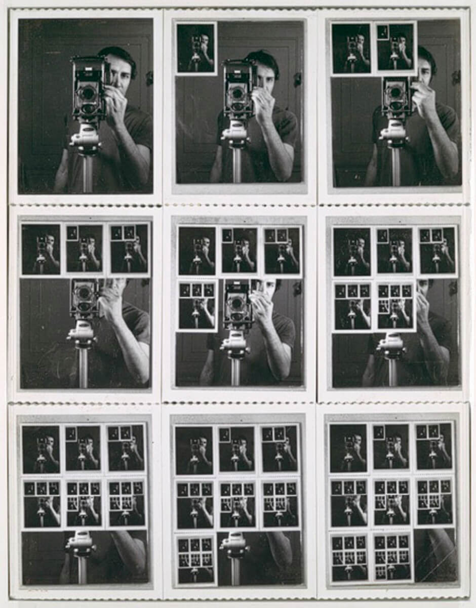 Art Canada Institute, Michael Snow, Nine Polaroid Portraits of a Mirror, 1967, by William Anastasi