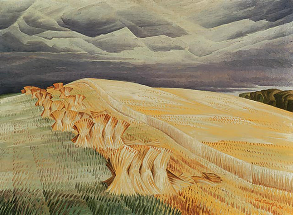 Art Canada Institute, Carl Schaefer, Wheat Field, Hanover, 1936