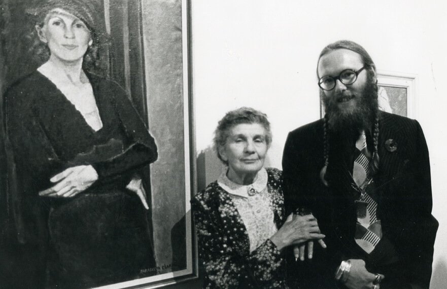 Art Canada Institute, araskeva Clark and Charles C. Hill, at the Canadian Painting in the Thirties opening, 1975.