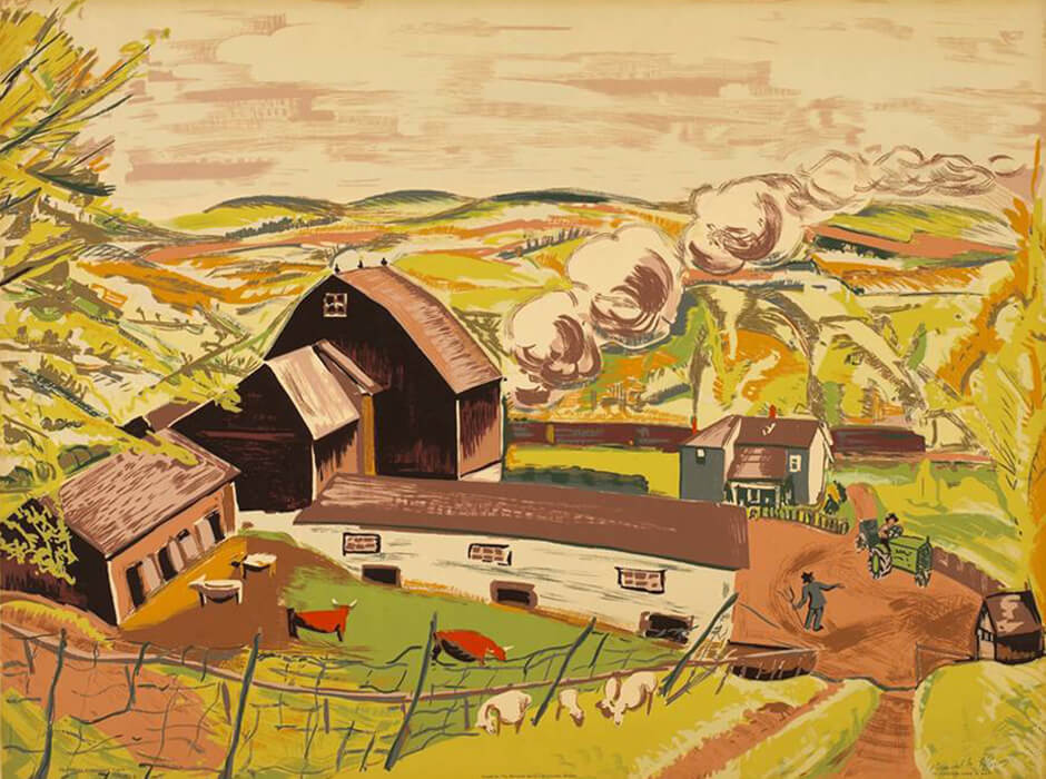 Art Canada Institute, Paraskeva Clark, Caledon Farm in May, 1945
