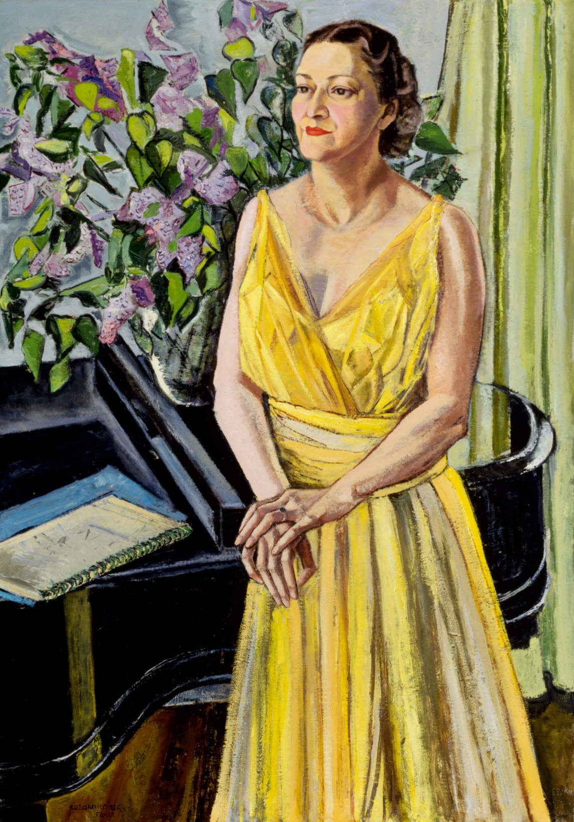 Art Canada Institute, Paraskeva Clark, Portrait of Murray Adaskin, 1944–45