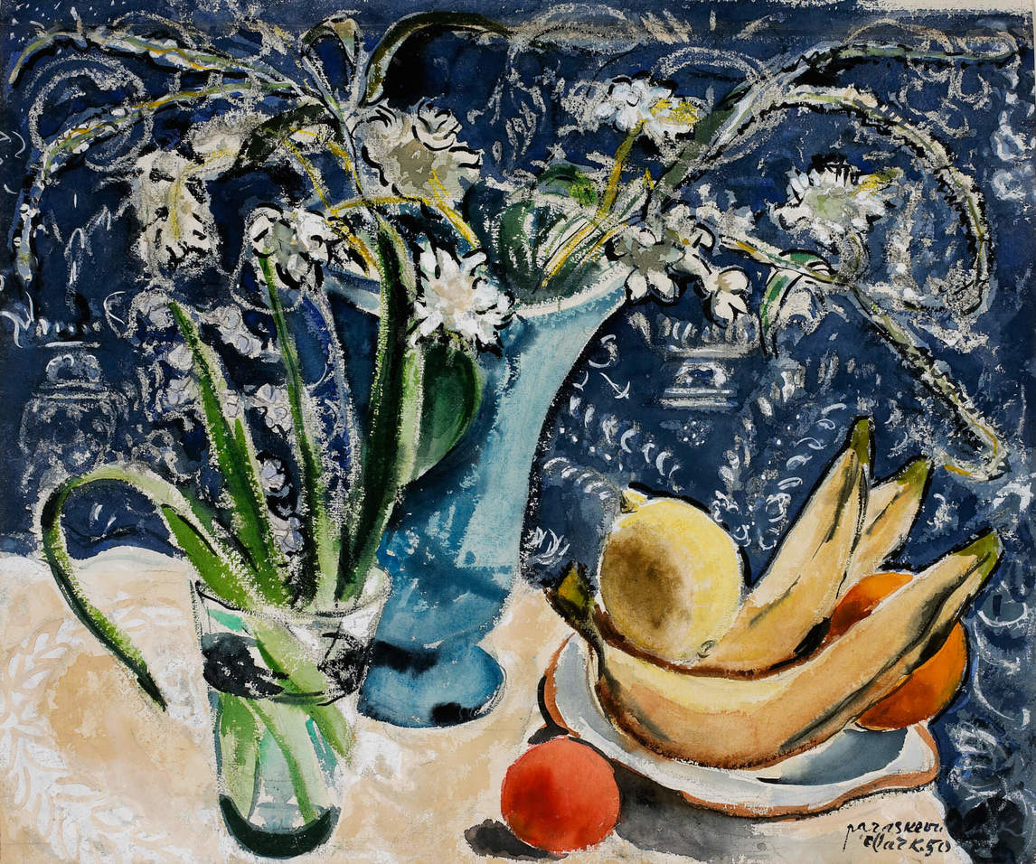 Paraskeva Clark, Still-life: Plants and Fruit, 1950