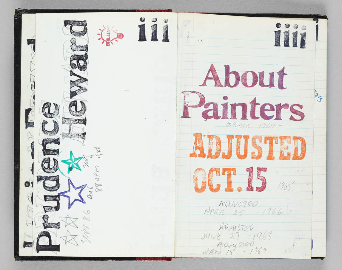 Art Canada Institute, Greg Curnoe, Interior pages of About Painters #1, 1964–88