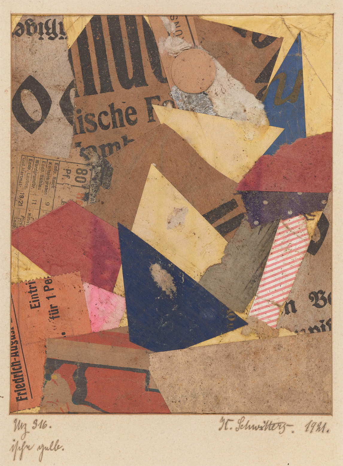 Art Canada Institute, Greg Curnoe, Mz 316 ische gelb (Mz 316 ische Yellow), 1921, by Kurt Schwitters