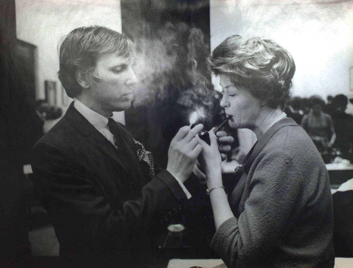 Art Canada Institute, Town and Janet Barker at an Art Gallery of Ontario reception in 1967, photographed by John Reeves