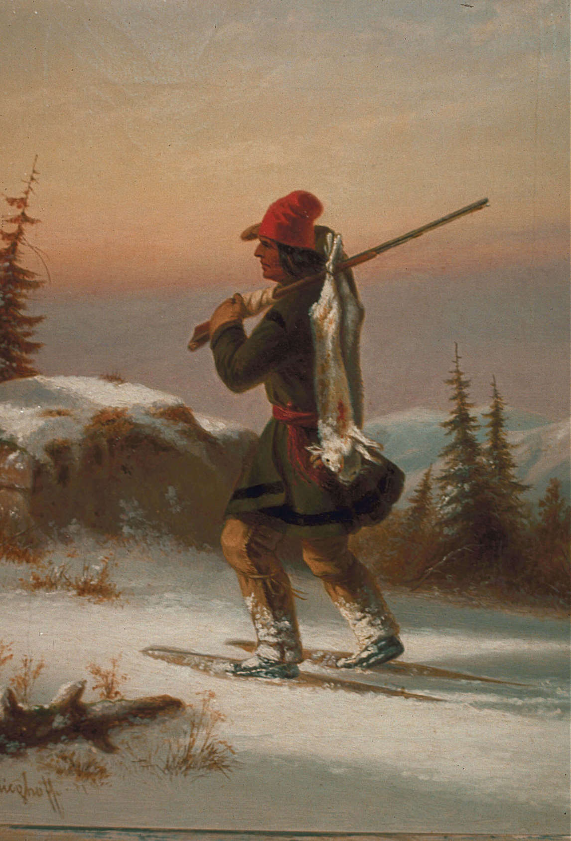 Art Canada Institute, Zacharie Vincent, Huron-Wendat from Lorette, c. 1855, by Cornelius Krieghoff.