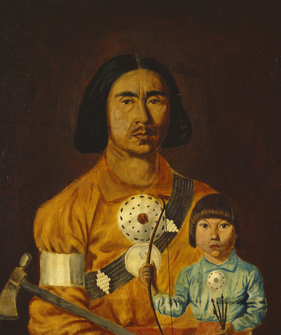 Art Canada Institute, Zacharie Vincent, Zacharie Vincent and His Son Cyprien, c. 1851