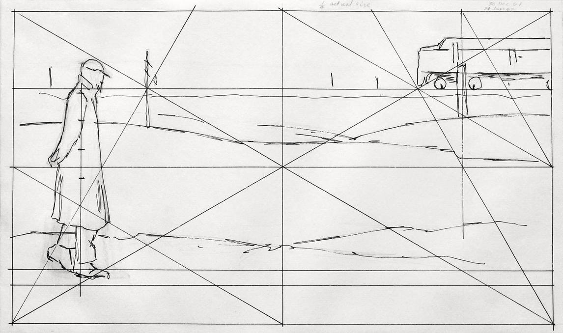 Art Canada Institute, Alex Colville, Sketch for Ocean Limited, c. 1961