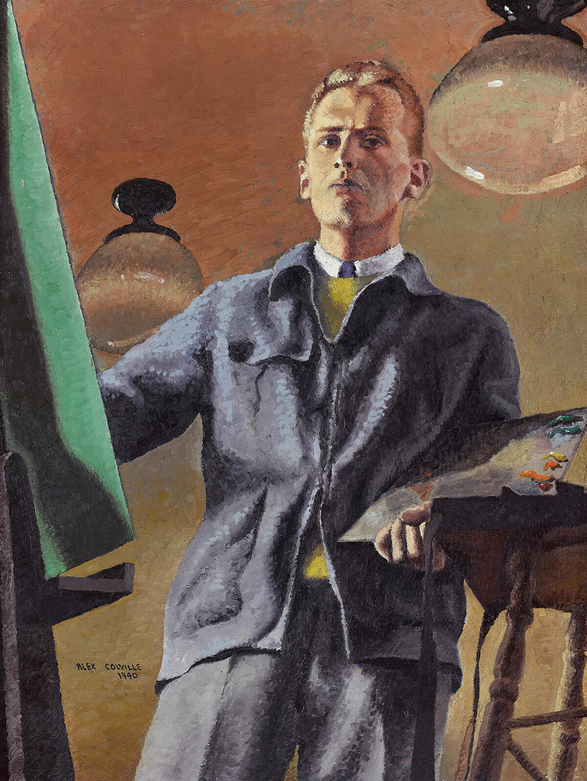 Art Canada Institute, Alex Colville, Self Portrait (Autoportrait), 1940.