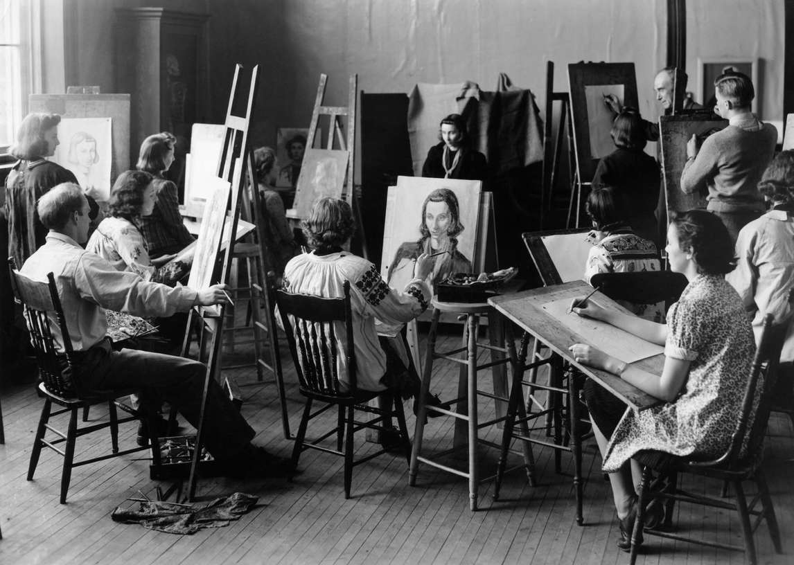 Art Canada Institute, Alex Colville, Cours de portrait, première année, enseigné par Stanley Royle