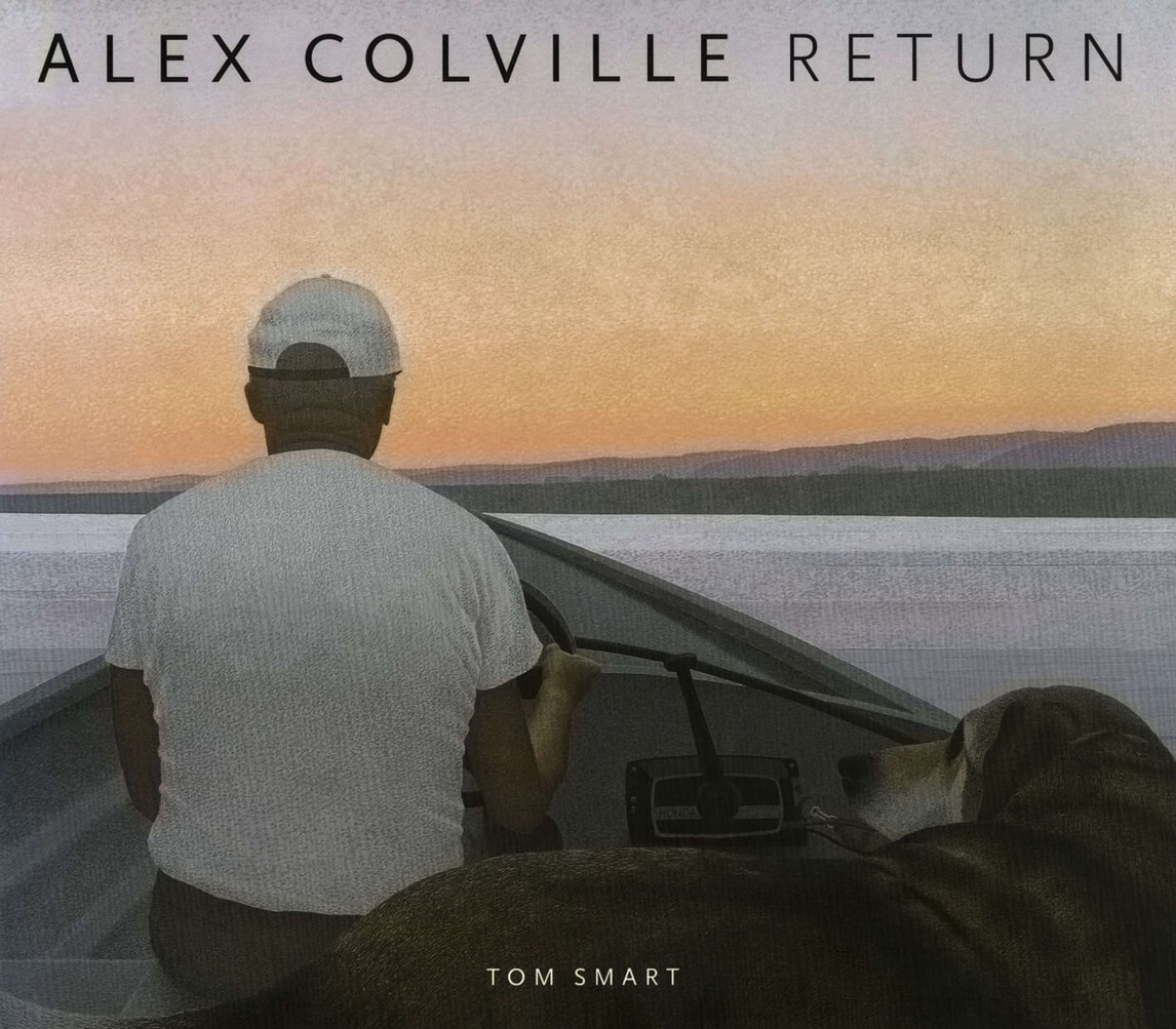 Art Canada Institute, Alex Colville, Couverture d’Alex Colville: Return, de Tom Smart (Vancouver : Douglas & McIntyre, 2003), œuvre d’Alex Colville, On a River (Sur la rivière), 1996