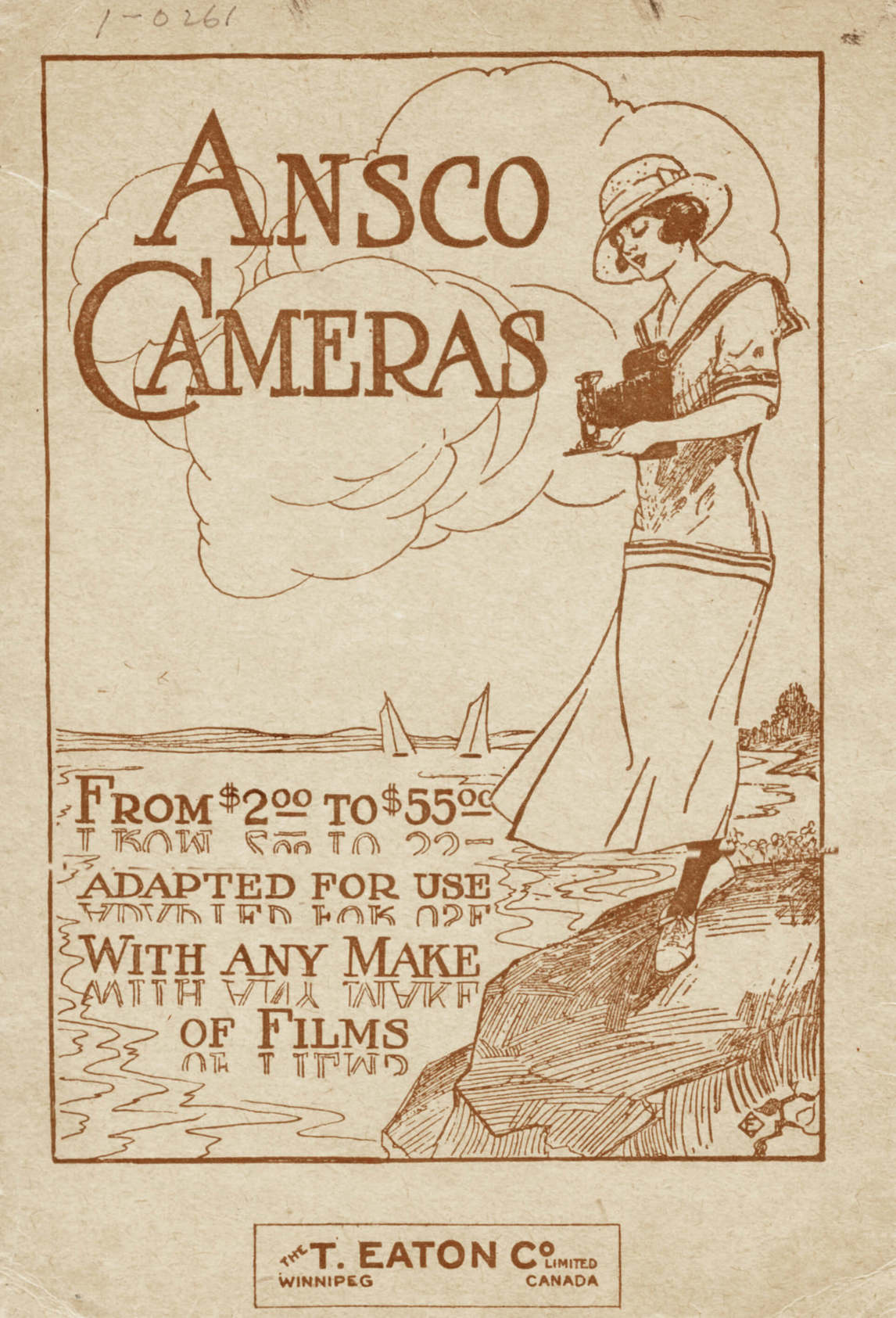 Art Canada Institute, T. Eaton Company Limited, Winnipeg, advertisement for Ansco Cameras