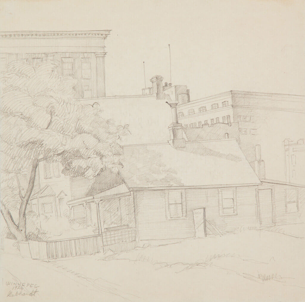 Art Canada Institute, C. Keith Gebhardt, City Scene Winnipeg, 1926