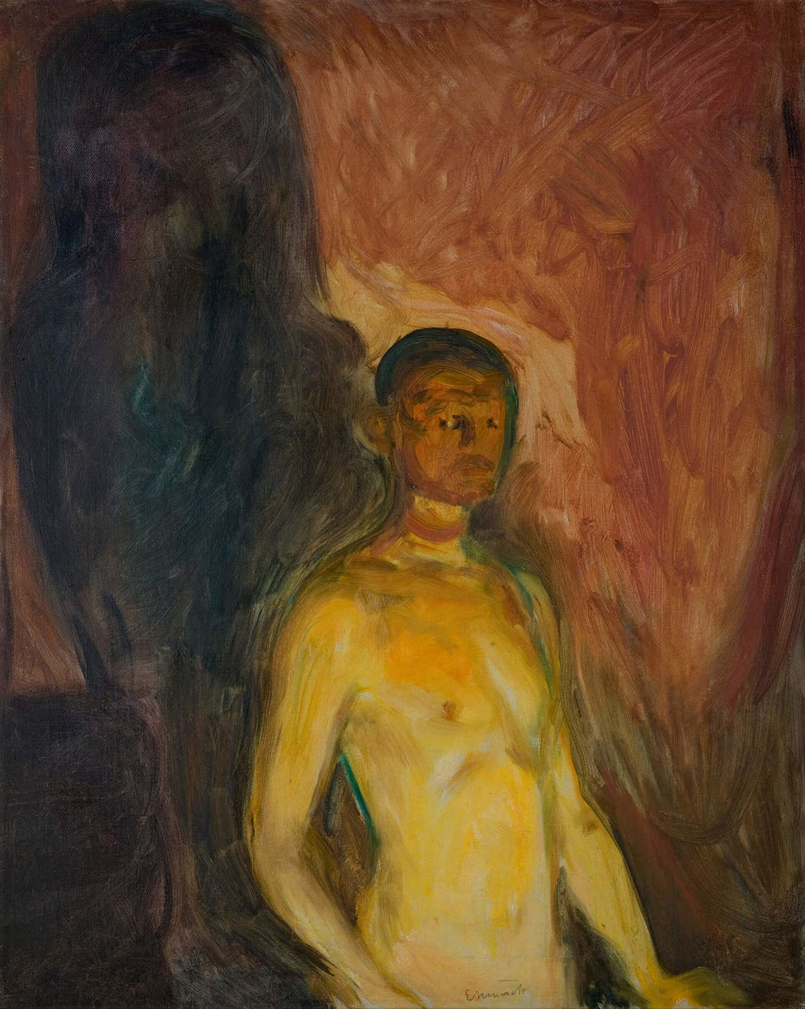 Art Canada Institute, Edvard Munch, Self-Portrait in Hell, 1903