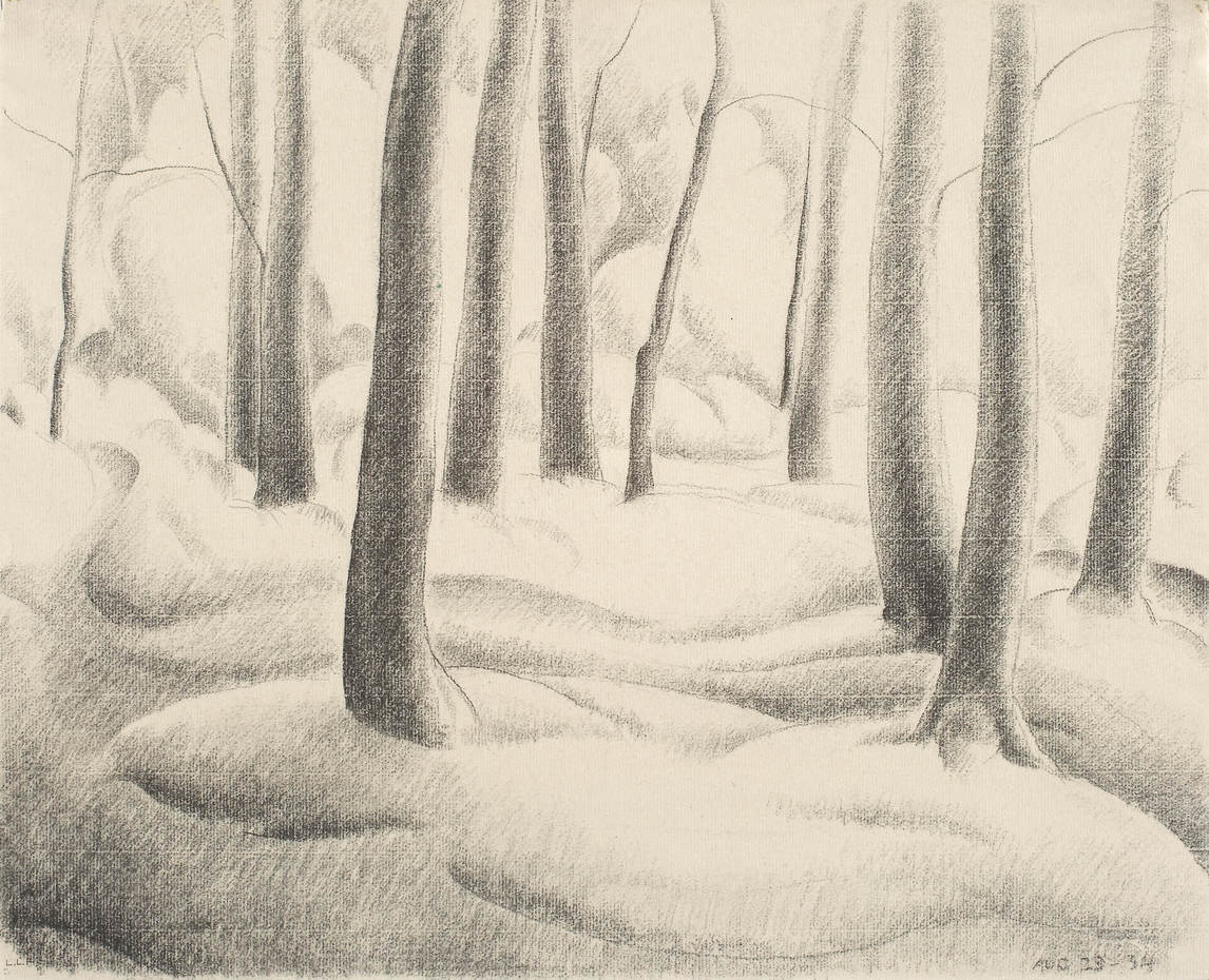 Art Canada Institute, Lionel LeMoine Fitzgerald, Landscape with Trees, August 23, 1934