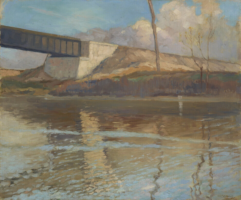 Art Canada Institute, Lionel LeMoine Fitzgerald, The Railway Bridge, 1915
