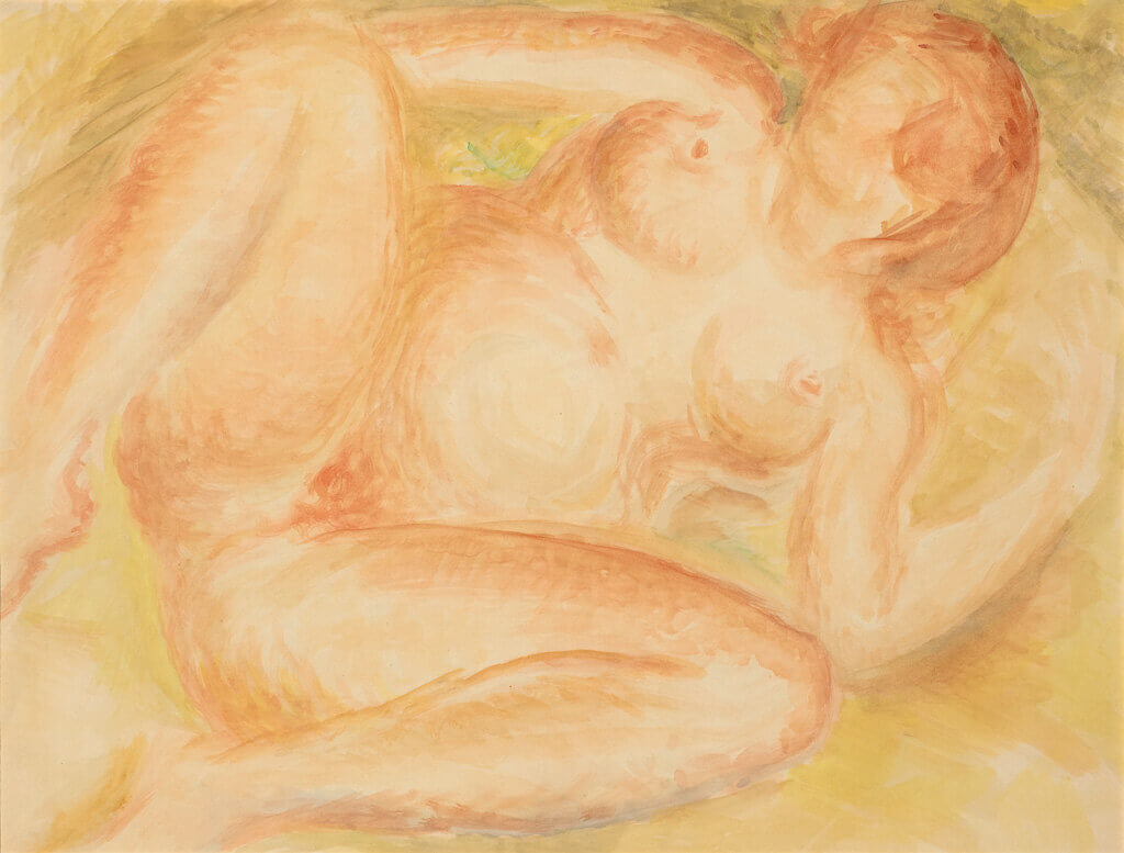 Art Canada Institute, Lionel LeMoine FitzGerald, Red Nude, c. 1943–45