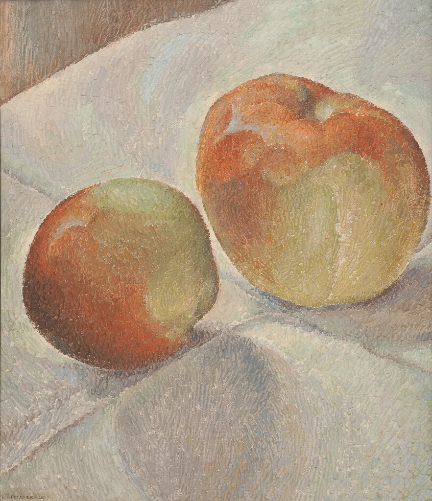 Art Canada Institute, Lionel LeMoine Fitzgerald, Still Life: Two Apples, c. 1940
