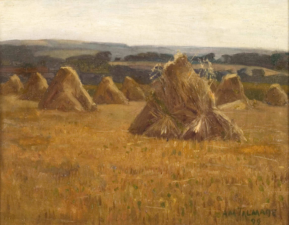 Corn Stooks, 1899, Algernon Talmage