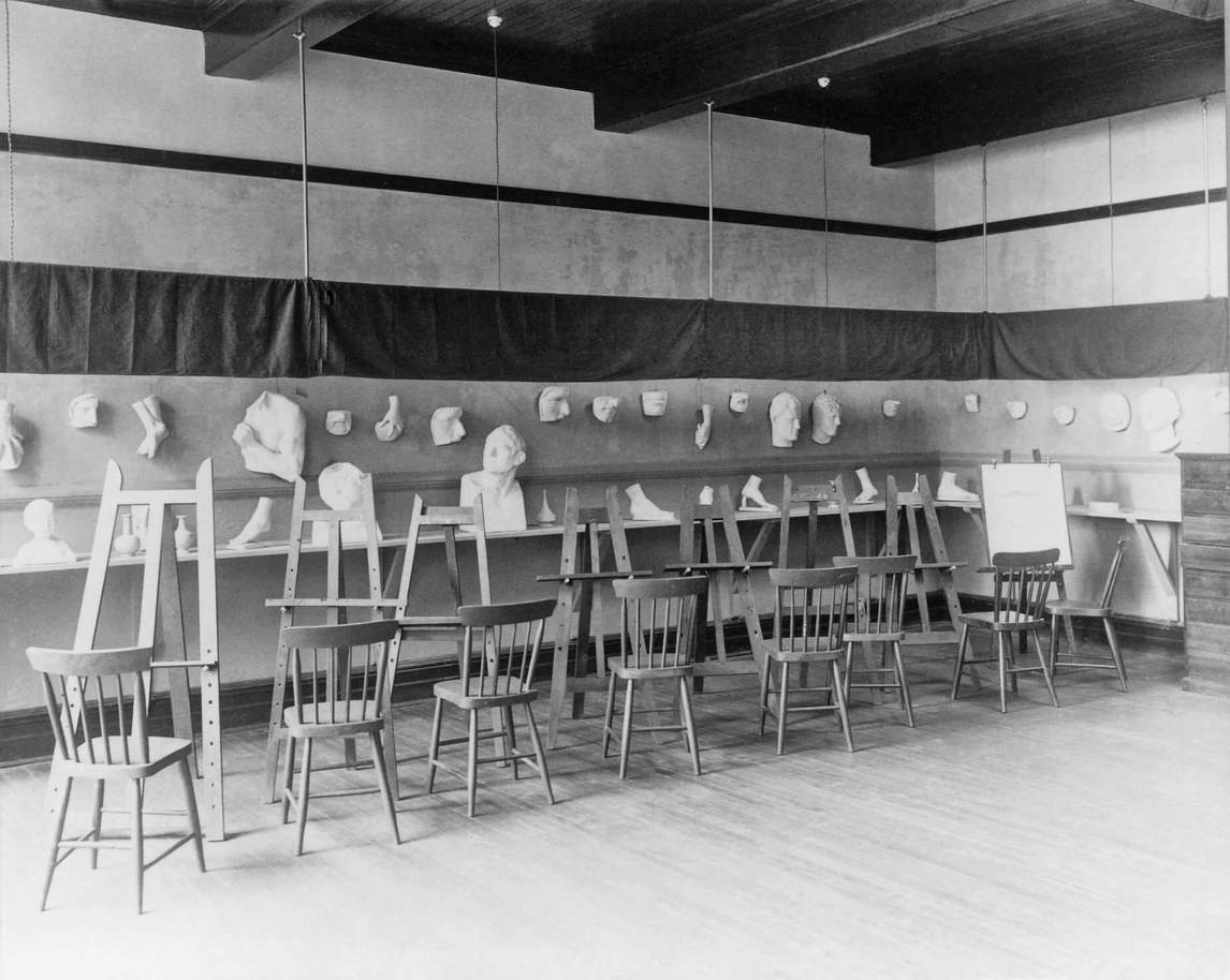 Photograph of the Art Association of Montreal’s plaster cast room, c. 1893