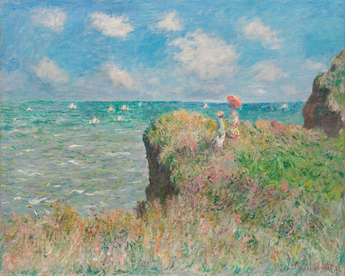 Cliff Walk at Pourville, 1882, Claude Monet