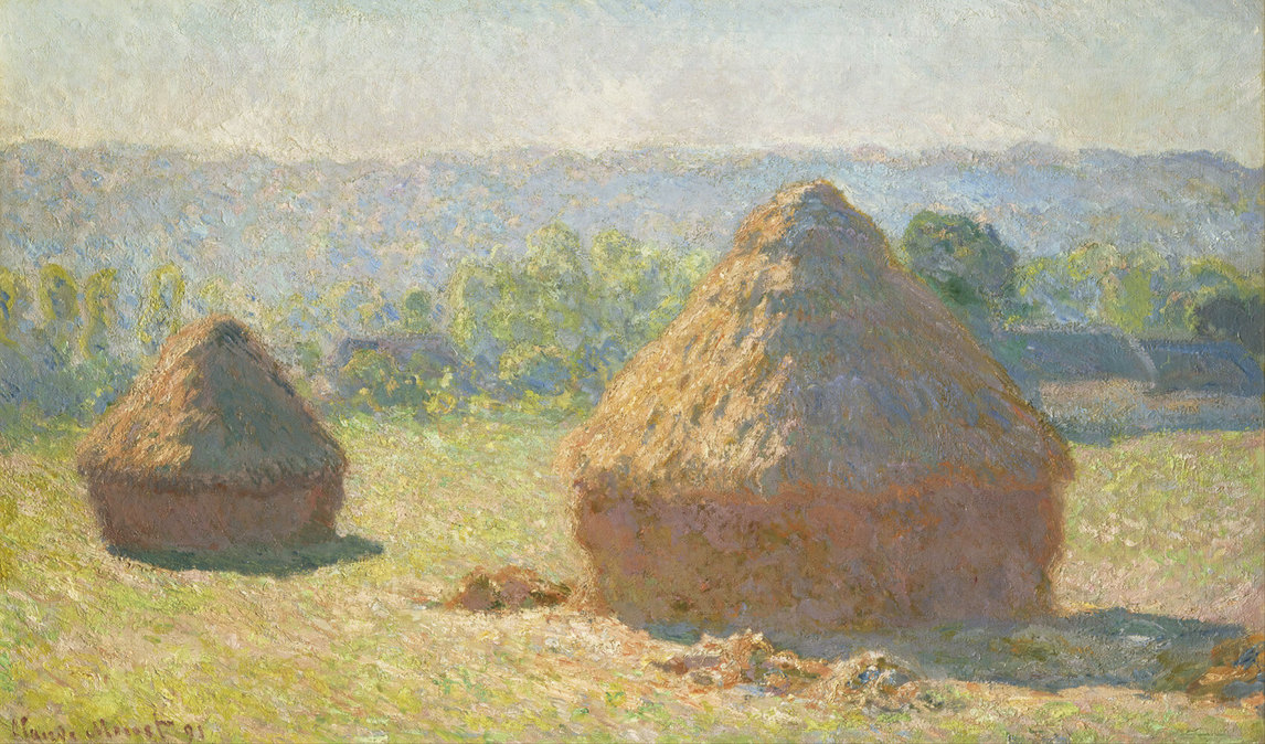 Haystacks, End of Summer, Morning, 1890–91, Claude Monet