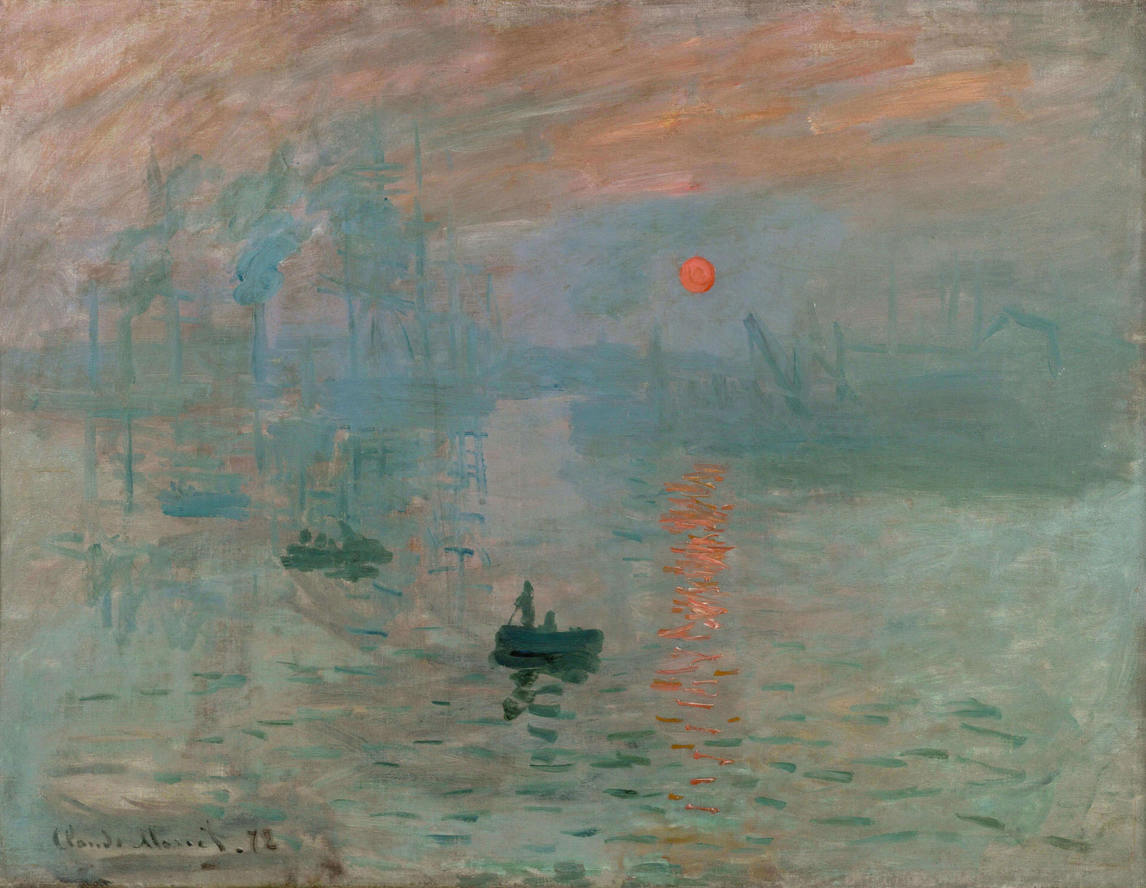 Impression—Sunrise, 1872, Claude Monet
