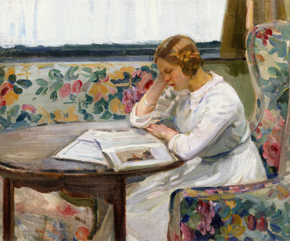 The Chintz Sofa #2, c. 1913, Helen McNicoll