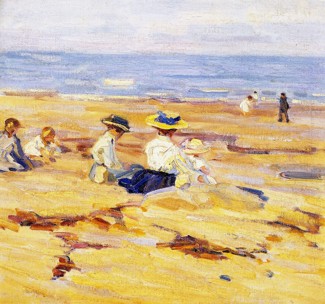 On the Beach, c. 1910, Helen McNicoll