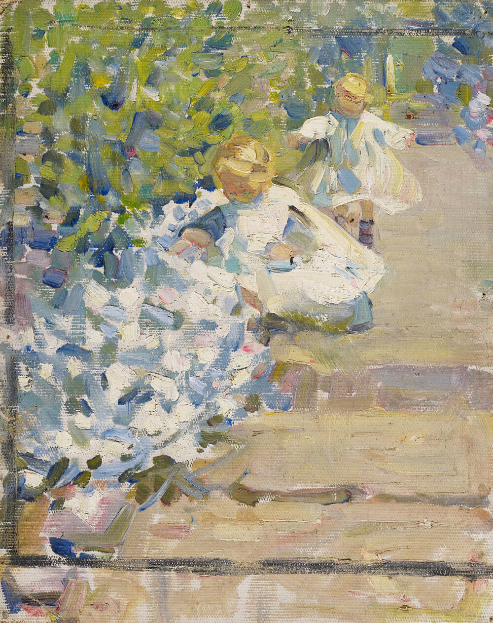 Sketch for ”Picking Flowers”, c. 1912, Helen McNicoll