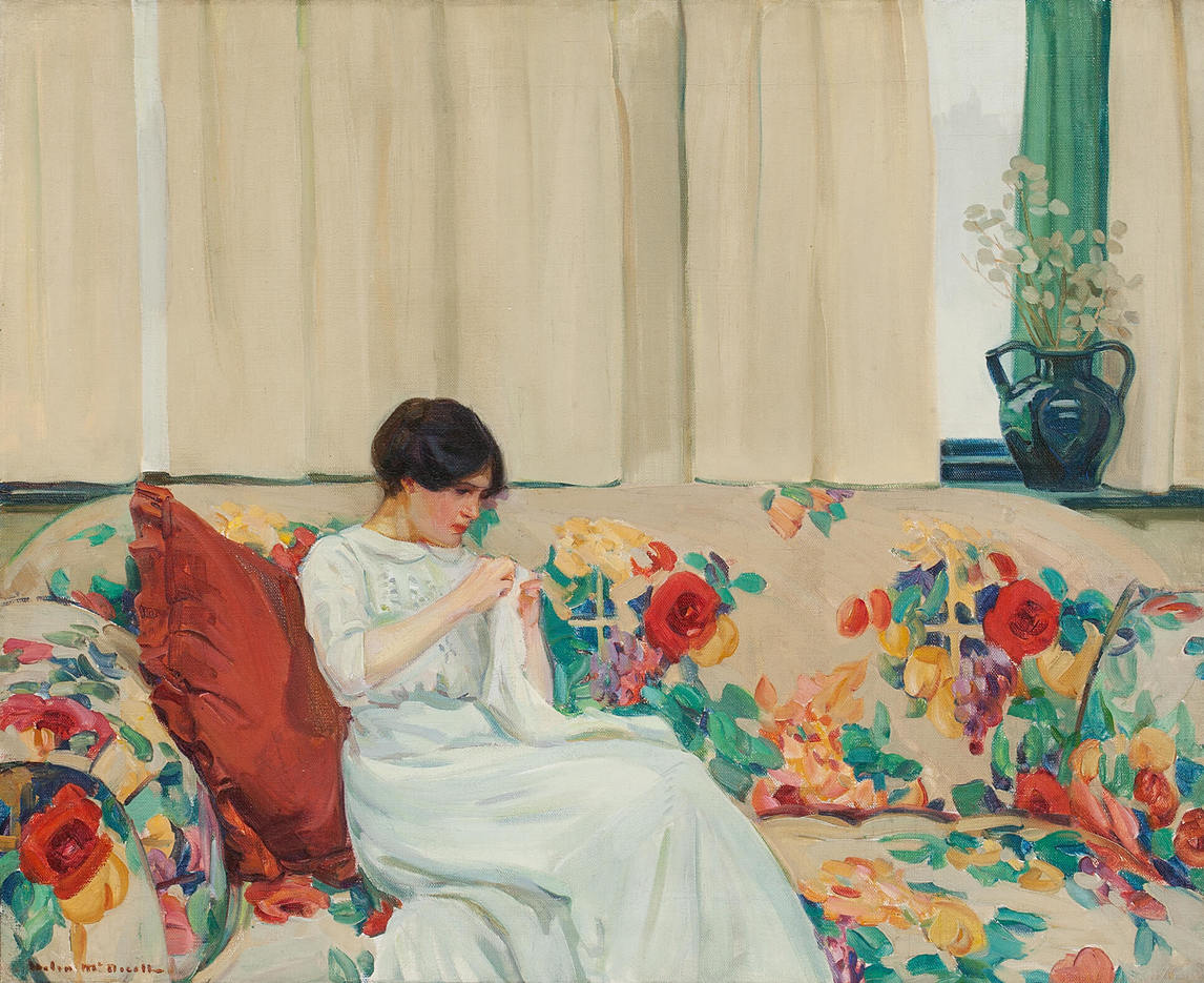 The Chintz Sofa, c. 1913, Helen McNicoll