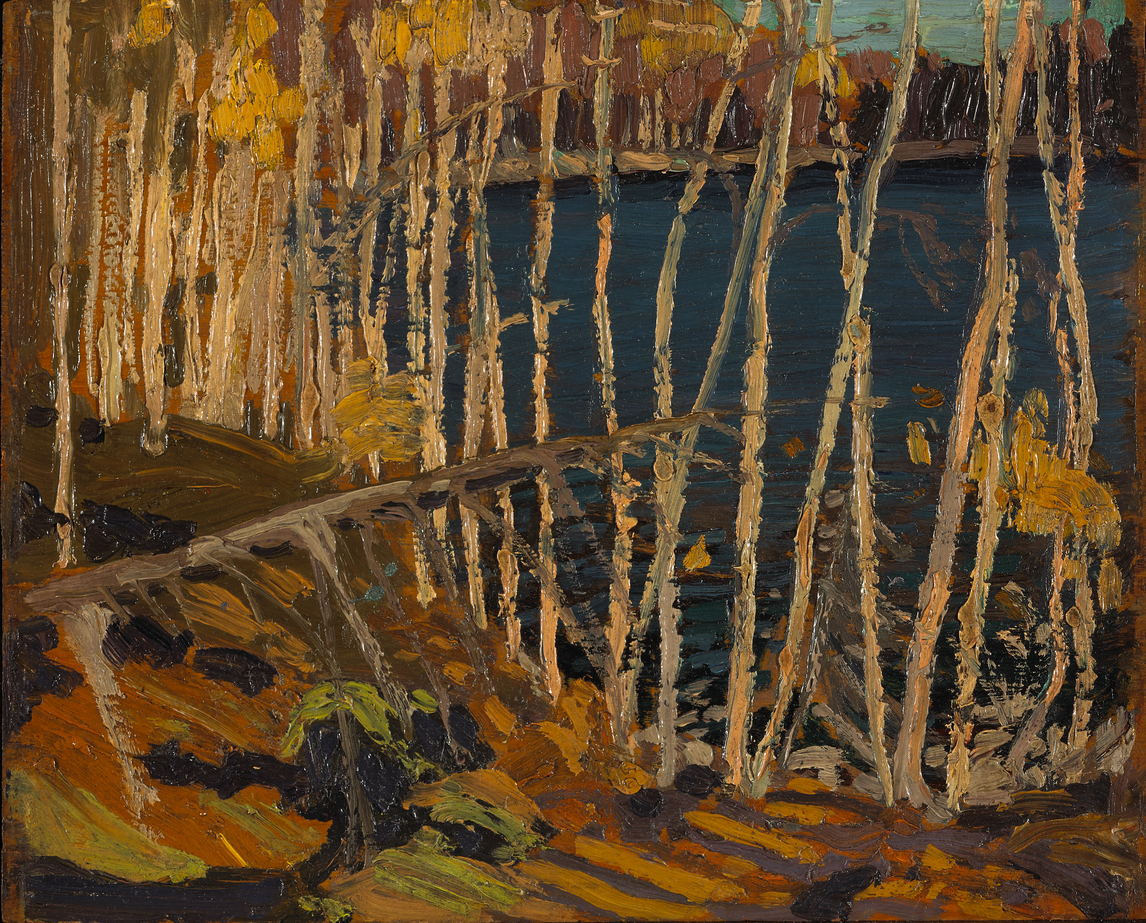 Art Canada Institute, Tom Thomson, Blue Lake: Sketch for “In the Northland,” 1915