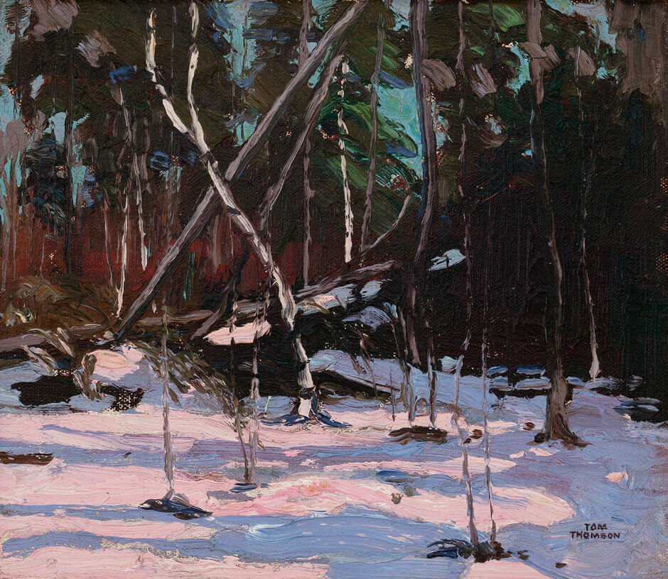 Art Canada Institute, Tom Thomson, Première neige, parc Algonquin, 1916
