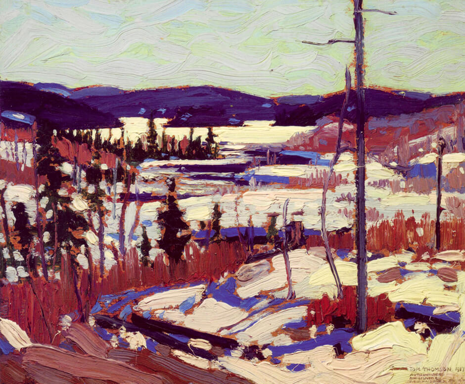Art Canada Institute, Tom Thomson, Early Spring, Canoe Lake, 1917