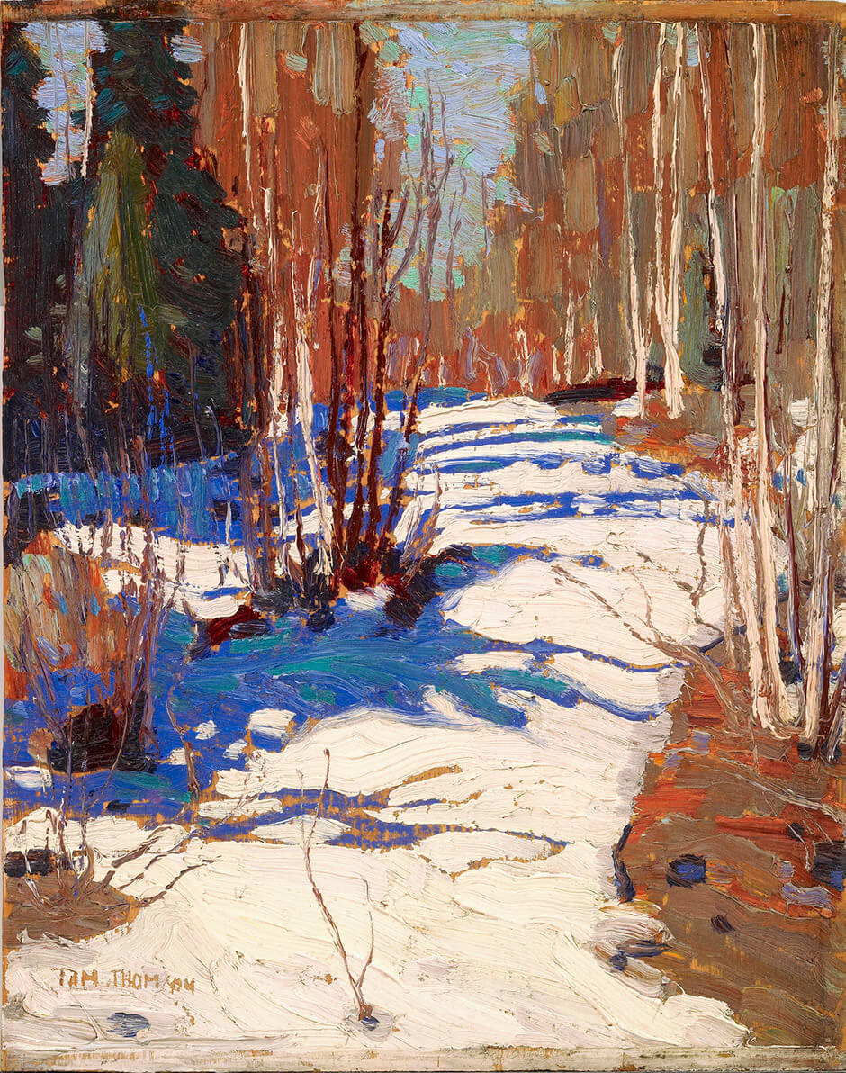 Art Canada Institute, Tom Thomson, Sentier derrière Mowat Lodge, 1917