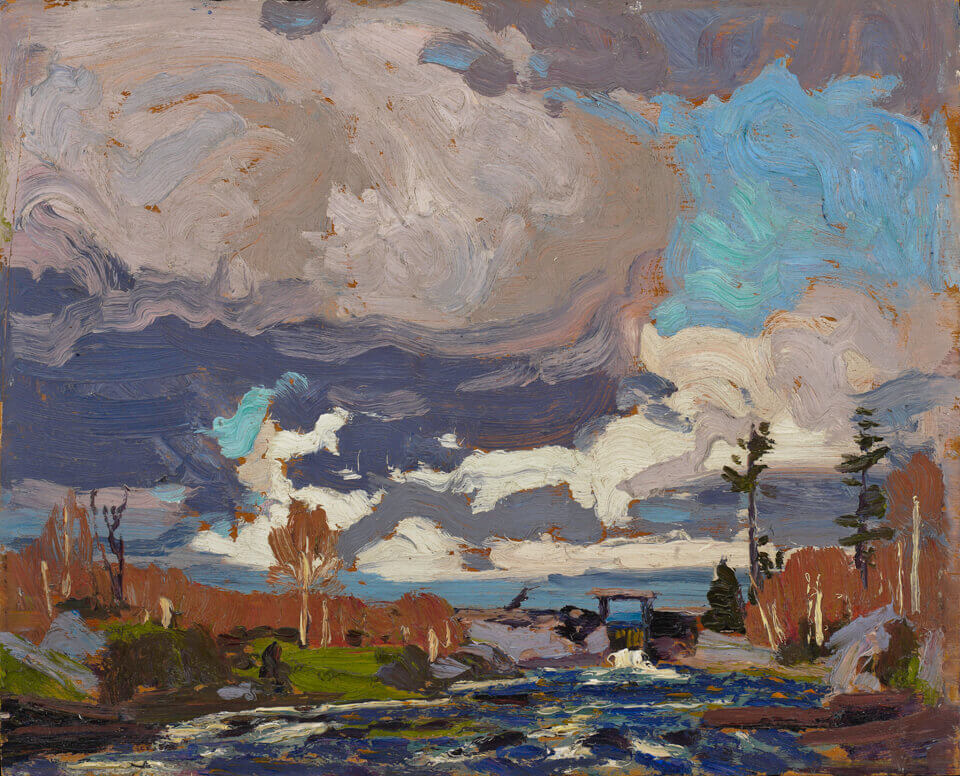Art Canada Institute, Tom Thomson, Barrage du lac Tea, 1917