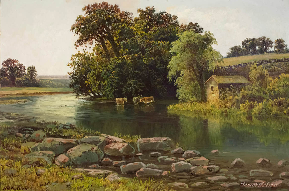 Grand River Valley (Vallée de la rivière Grand), v.1880, par Homer Watson