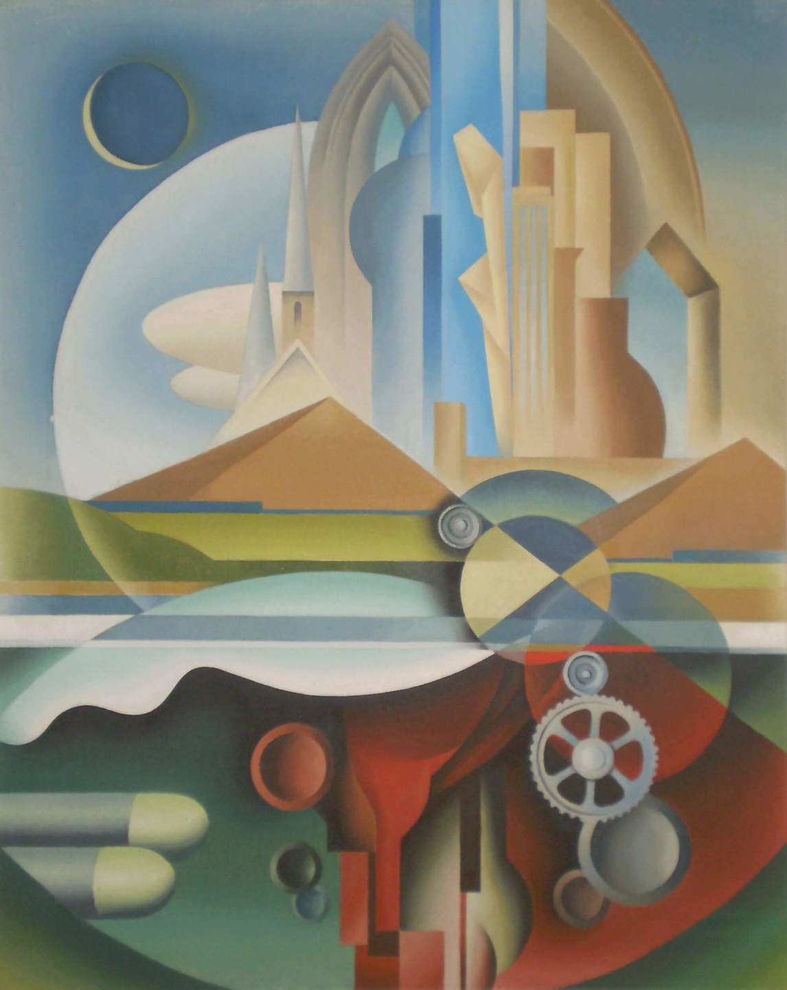 Art Canada Institute, Bertram Brooker, Machine World, 1950