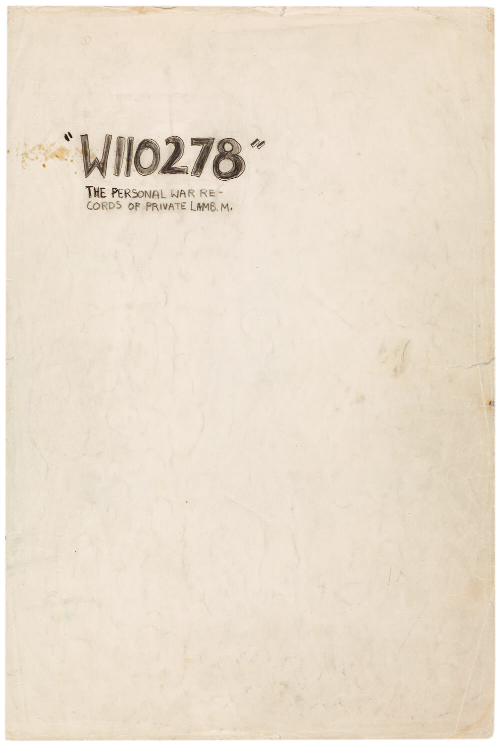 Molly Lamb Bobak, W110278: The Personal War Records of Private Lamb, M.