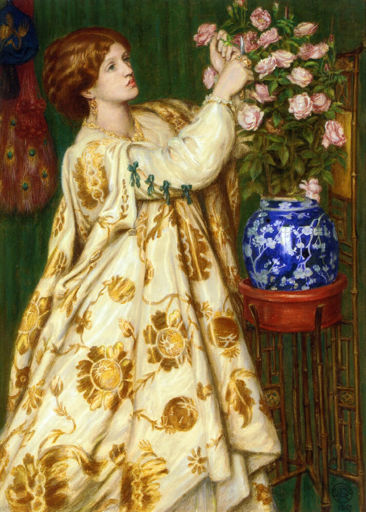  Monna Rosa, 1867, by Dante Gabriel Rossetti