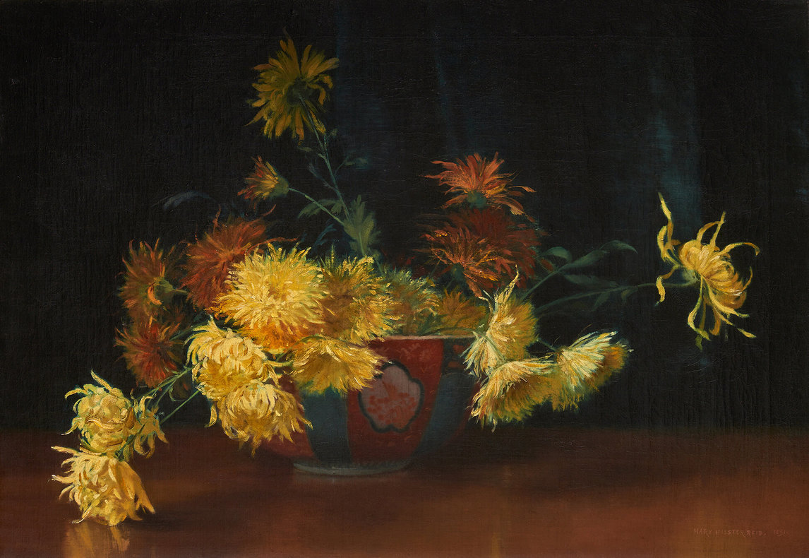 Mary Hiester Reid, Chrysanthemums, 1891