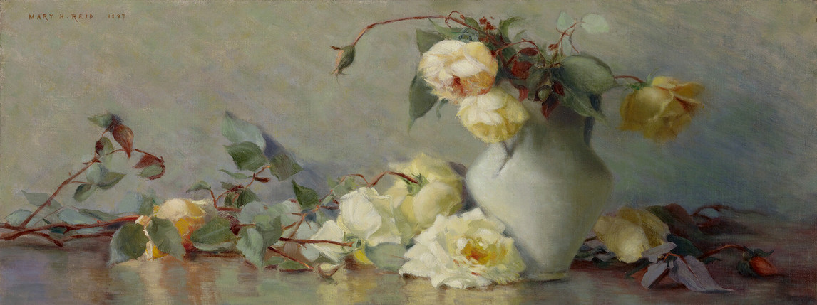Mary Hiester Reid, A Harmony in Grey and Yellow, 1897