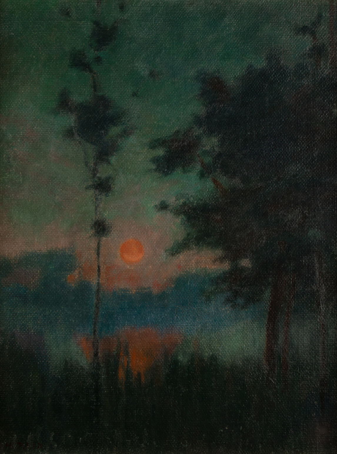 Mary Hiester Reid, Moonrise (Lever de lune), 1898