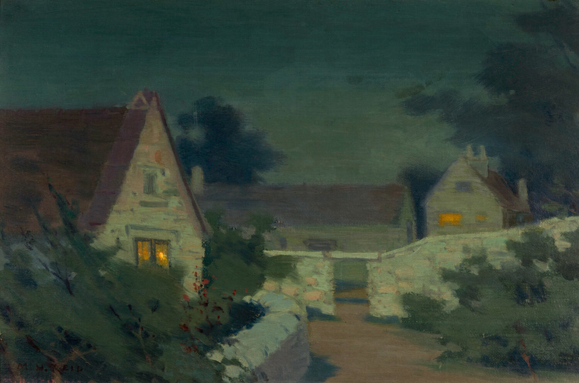 Mary Hiester Reid, Night in the Village [England], (Nuit au village [Angleterre])